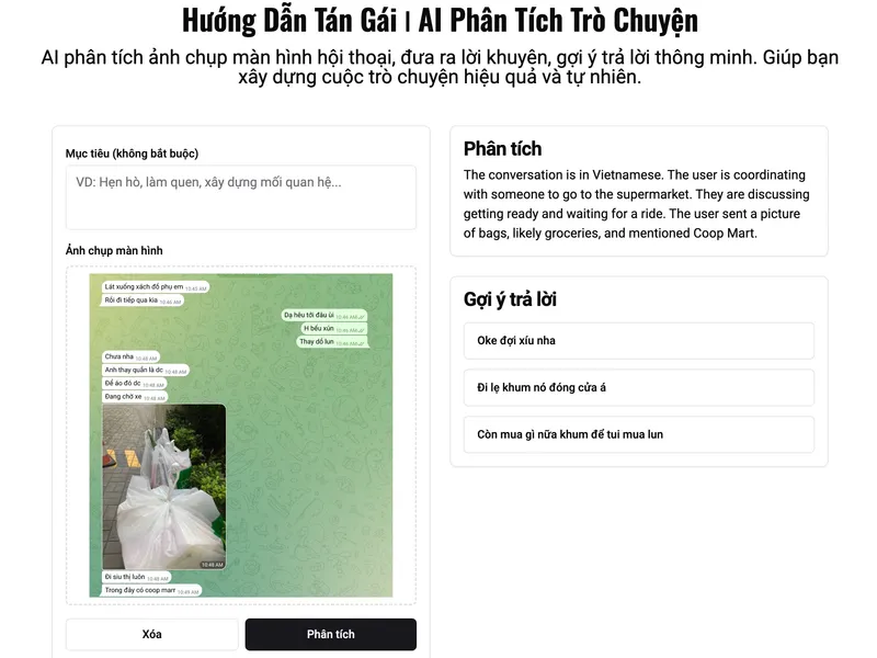 Hướng Dẫn Tán Gái | AI Phân Tích Trò Chuyện